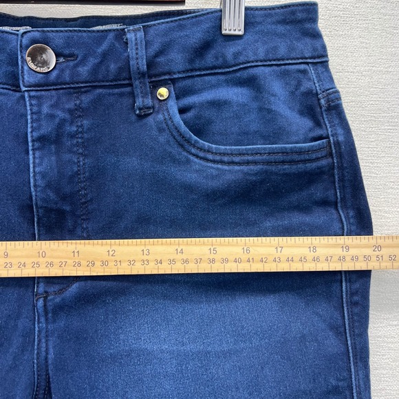 Seven7 High Rise Skinny Crop Jeans Classic Wash Size 14 Skin-Fit MY-1466D - Picture 10 of 14